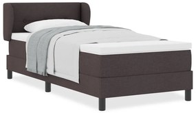 Boxspring Ágy Mattal Sötétbarna 80x200 cm Szövet
