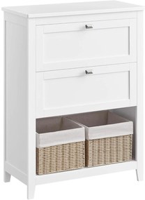Fürdőszobai szekrény 2 fiókkal 30 × 60 × 80 cm, fehér