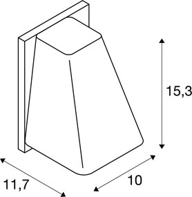 SLV 227195 WALLYX Modern Kültéri Fali Lámpa Antracit GU10 IP44