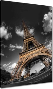 Vászonkép 70x100 Arany Eiffel-torony