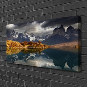 Canvas kép Mountain Lake Landscape 125x50 cm