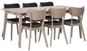 Filippa matt lakkozott tölgyfa étkezőasztal, 180 x 90 cm - Rowico