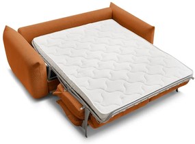 Narancssárga kinyitható kanapé 214 cm Ernest – Bobochic Paris