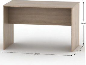 Tárgyalóasztal, tölgy sonoma, TEMPO ASISTENT NEW 021 ZA