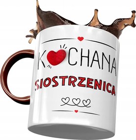 Bordó Bögre Unokahúgnak Születésnapra Ajándék Nyomtatott Fotóval