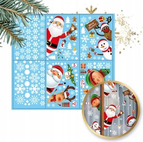 Ecarla Karácsonyi színes ablakmatrica 6 lap 25cm x 35cm NKD11