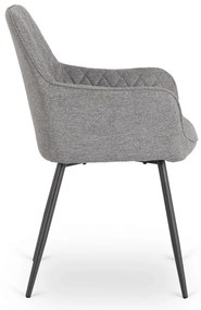 Elegáns Karosszék Szürke Színben.BRESSO 2