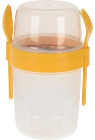 EH Salátástál evőeszközzel, 1100 ml, műanyag, színes