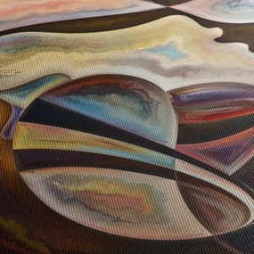 Kép - Absztrakció fejek (90x60 cm)