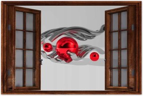 Poszterek 120x80 Piros gömbök a kézben