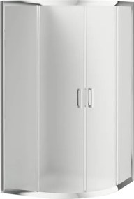 Funkia íves zuhanykabin_90_homokfúvott üveg_170 cm