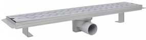 630x140 mm lineáris hullámos rozsdamentes acél zuhany lefolyó