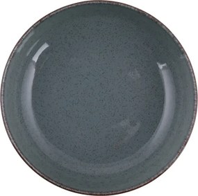 Tányérkészlet porcelán, kék, 24 darabos