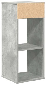 könyvszekrény betonszürke 34x31x80 cm szerelt fa