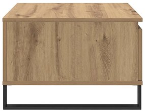 Dohányzóasztal fiókkal kézműves tölgy 55 x 55 x 36.5 cm Faanyag