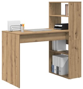 tárolós íróasztal Művészi tölgy 113x54x120 cm Mérnöki fa