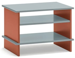 Téglavörös-szürke éjjeliszekrény Inari – Teulat