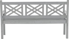 Fából készült kerti pad, szürke, 150 cm, FABLA