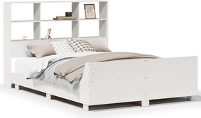 vidaXL fehér tömör fenyőfa ágy matrac nélkül 120 x 200 cm