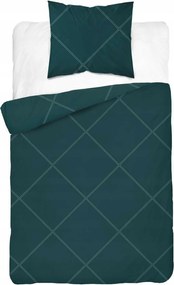 Ágyneműhuzat 140x200 Pamut Szatén Sötét Türkiz 4774A