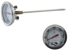 Orion hőmérő rozsdamentes acélból füstölőhöz, 16cm