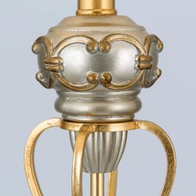 Orion Stl 12-1097/1 - Állólámpa TIZIA 1xE27/60W/230V fehér/arany/patinás