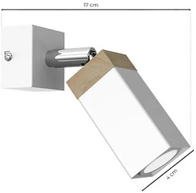 Fali spotlámpa SOLO 1xGU10/MR11/40W/230V fehér