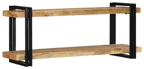 fali polc 110x33x45 cm tömör nyersfa Mango