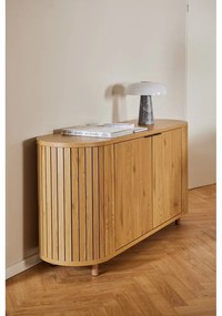 Natúr színű komód tölgyfa dekorral 160x80x45 cm Colima – Actona