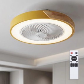Brilagi - dimmelhető ventilátoros LED-lámpa LED/38W/230V 50 cm arany/tölgy + távvezérlő