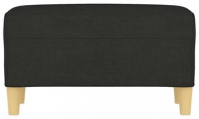 fekete szövet pad 70 x 35 x 41 cm
