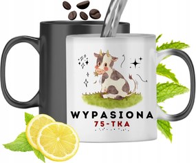 Mágikus Bögre Születésnapra 75. Színváltós, fényképes nyomattal