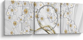 Kép - Fa arany díszítéssel (órával) (90x30 cm)