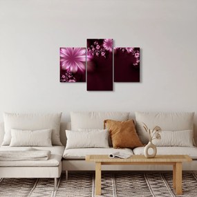 Az absztrakció képe - virágok (90x60 cm)