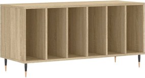 vidaXL sonoma tölgy színű szerelt fa hanglemezszekrény 100x38x48 cm