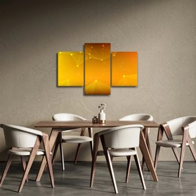 Absztrakt sárga kép (90x60 cm)
