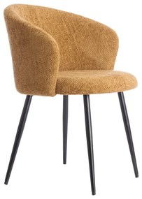 Okkersárga fém étkezőfotel szett 2 db-os Radaja – Light &amp; Living