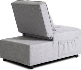 Dönthető, alvófunkciós fotel iberis 80 cm szürke, fotel