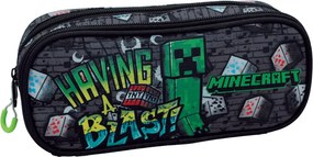Minecraft Metro Art Blast 2 rekeszes tolltartó 23,5 cm