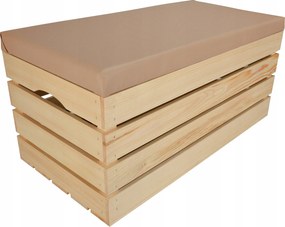 Tároló Puff Ülőke Láda Fa Tároló