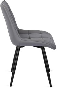 Szürke Eco-bőr Étkezőszék. MONZA