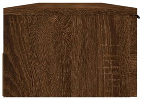 barna tölgyszínű szerelt fa faliszekrény 102 x 30 x 20 cm