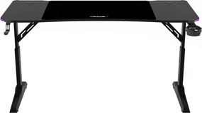LUMEN RGB LED gamer asztal 120 × 60 cm