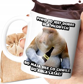 Bögre Vicces Janusz Orrszarvú Ajándék Nyomtatott Kolléga Sör