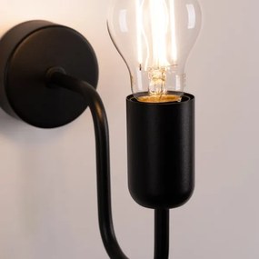 Sollux SL.1445 - Fali lámpa VECTOR 1xE27/15W/230V fekete