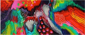 Absztrakt kép - színek (120x50 cm)