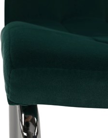 Étkezőszék, smaragd Velvet szövet/króm, GERDA NEW