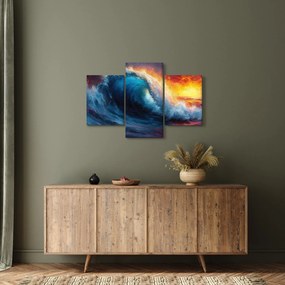 Kép - Hullám a naplementében (90x60 cm)