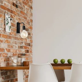 Fali lámpa ASTRID 1xE27/60W/230V fényes fekete