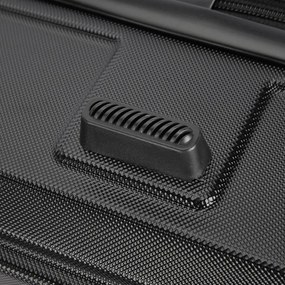 BONTOUR “SPINNER” Nagy Duplakerekes Gurulós bőrönd, 76x50,5x29,5 cm, Fekete